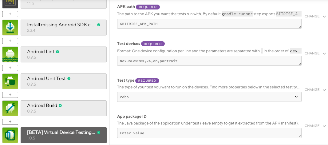 Device testing for Android