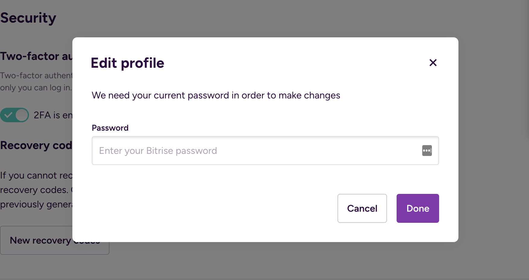 Account security