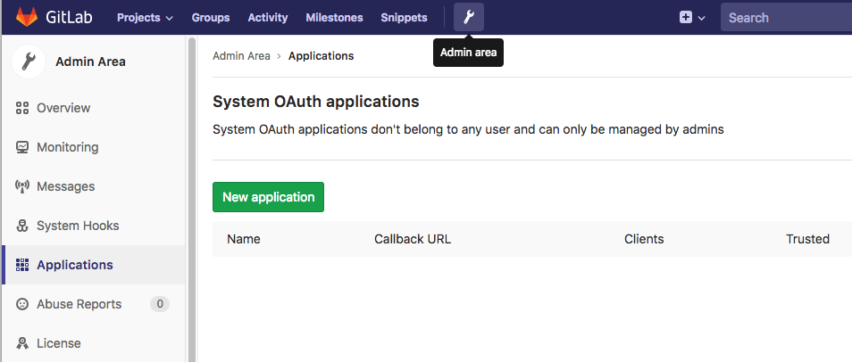 New Application