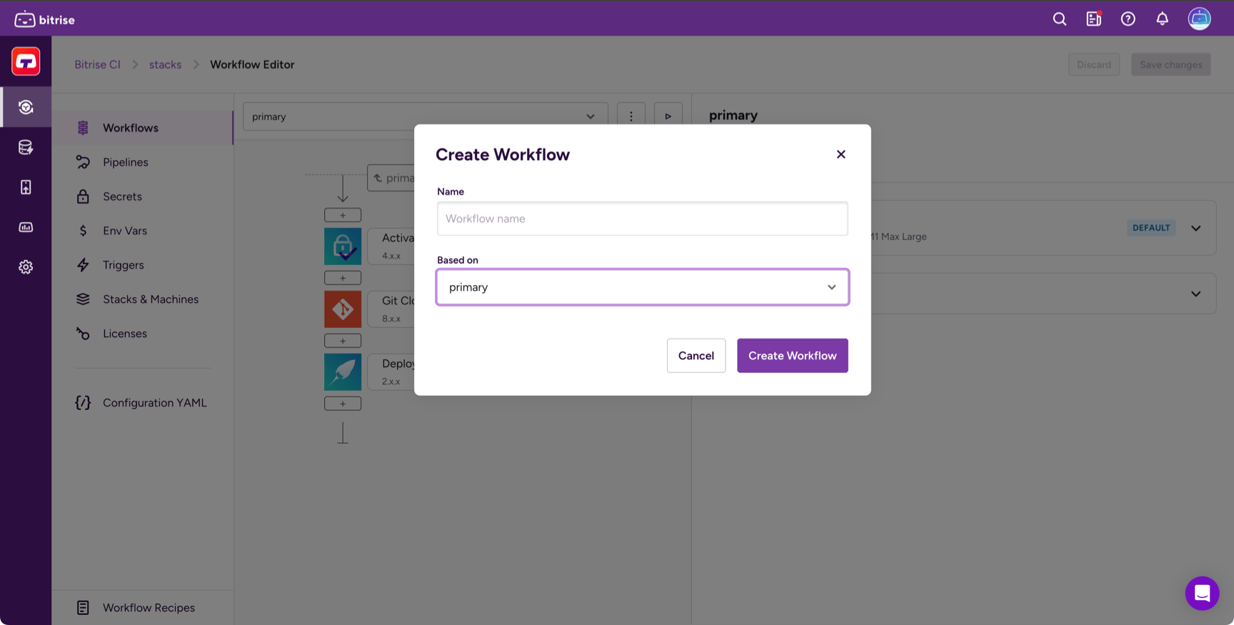 Add new workflow