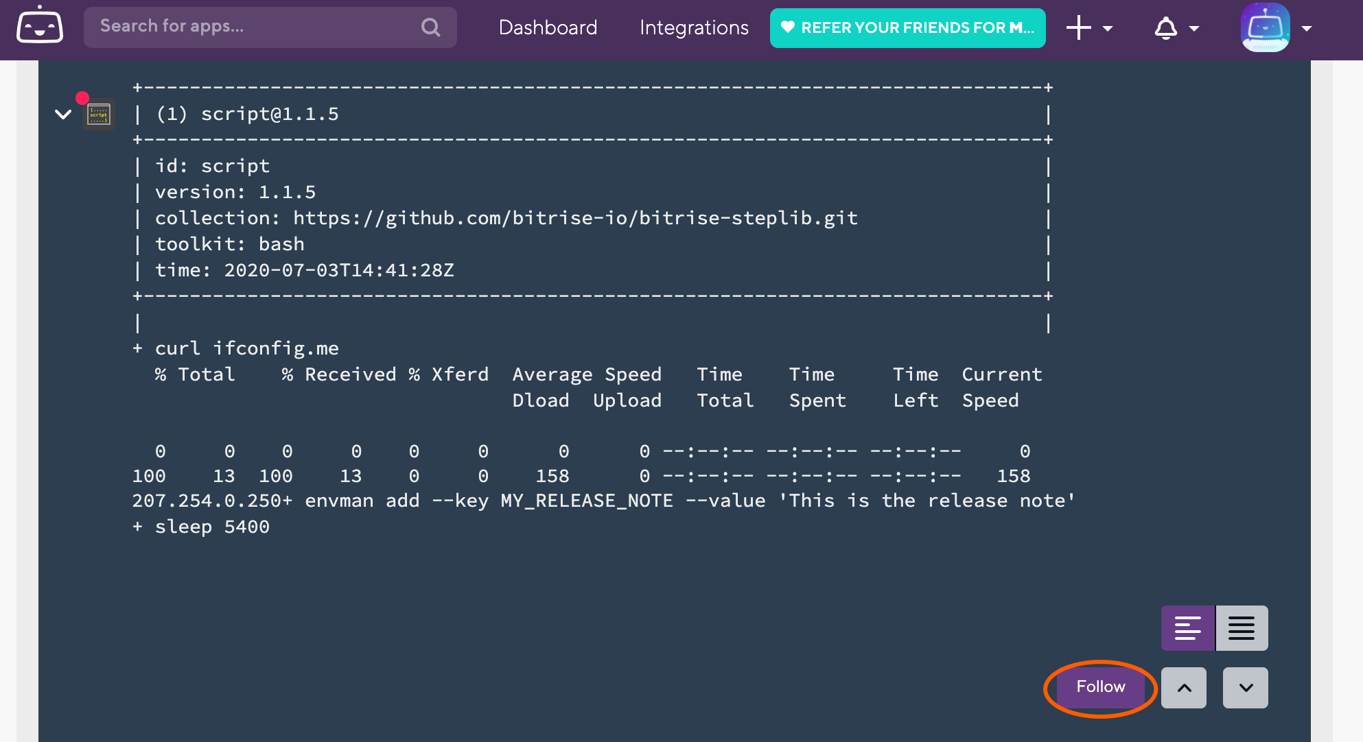 Build logs